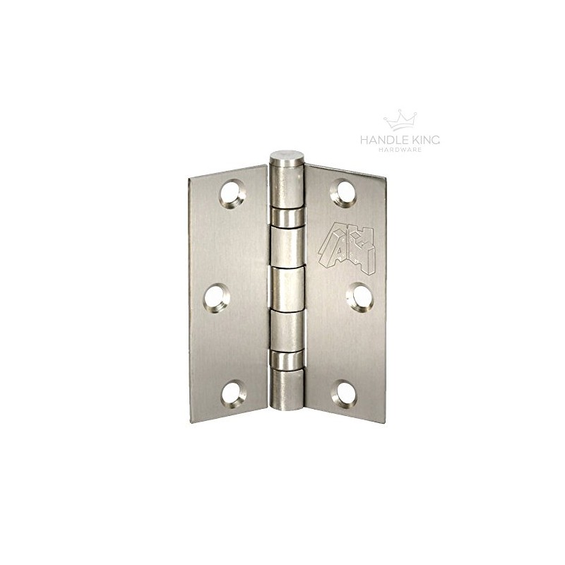 Satin Stainless Steel Door Hinge Pairs 3 Inch / 75mm