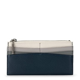 The Sak womens Neva Large Leather Card Wallet, Indigo Block, One Size US