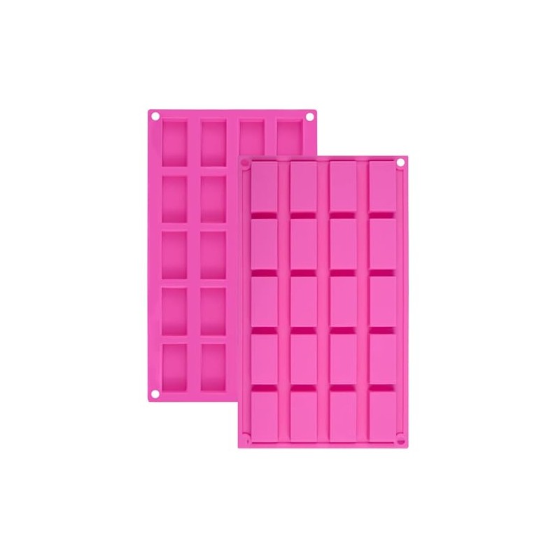 2pcs Chocolate Bar Molds Rectangle Silicone Baking Molds for Chocolate