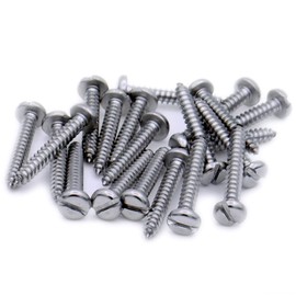 No.4 x 0.5 (2.9mm x 13mm) Slot Pan Self-Tapping Screw - Stainless Steel (A2) (Pack of 20)