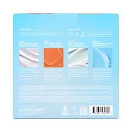 E.l.f. SKIN Wake the e.l.f. Up Kit de Cuidado de la Piel, Limpiador Facial, Suero de Vitamina C y E, Humectante, Protector Solar SPF 35, Tamaño de Via