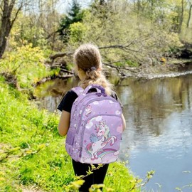 Unicorn Backpacks for Children Girls Primary School Backpack Cute Children's Backpack for Girls Backpacks, Stand Unicorn Purple, backpack for girls