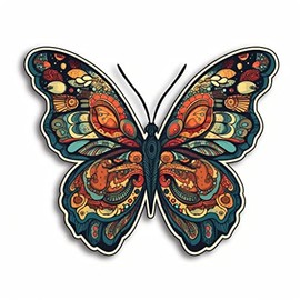 Yoonek Graphics Butterfly Vinyl Decal Sticker for Car, Laptop, Tumbler, More. #005846