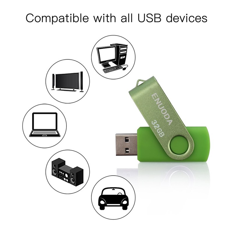 ENUODA 32GB Memory Stick 5 Pack USB 2.0 Flash Drive