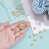 UNICRAFTALE 20Pcs 18K Gold Plated Butterfly Charms Small Rhinestone Butterfly