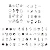 EIHI Temporary Tattoo Set, Fake Temporary Tattoo Stickers, 10 Sheets