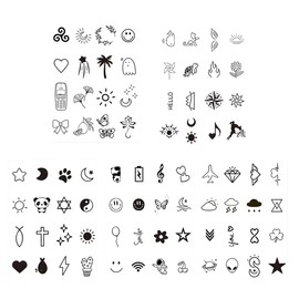 EIHI Temporary Tattoo Set, Fake Temporary Tattoo Stickers, 10 Sheets Fake Tattoo Stickers, Fake Tattoo Stickers for the Body of Men and Women