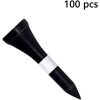 SMITH 1 100 Pcs 1-1/2" Black Natural Wooden Golf Tees