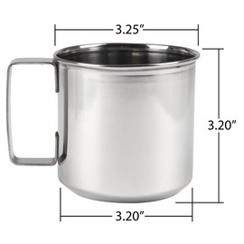 Lindy's metal drinking cup, 12 ounce, silver