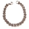 Handwoven Stainless Steel Chain Mail Link Bracelet with Barrel Weave,