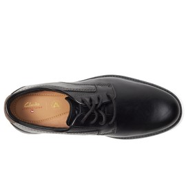 Clarks Men's Un Shire Low Oxford, Black Leather, 12