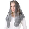 Spanish Mantilla Grey Chaple Veil Christian Prayer Veil Catholic Church