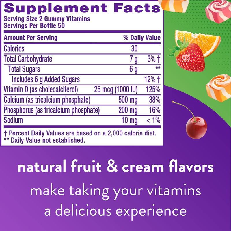 Vitafusion Vitafusion Gorgeous Hair, Skin & Nails Multivitamin Plus Calcium