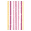 Caspari Bamboo Stripe Guest Towel Napkins in Fuchsia & Pink