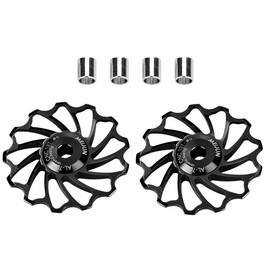 Tbest Sram Shift Wheels 11 Speed ie, Ceramic Rear Derailleur, Bicycle Rear Derailleur Pulley, Bicycle Ceramic Bearing, Bicycle Guide Roller, 11T/13T Rear Pulley for Road Bike