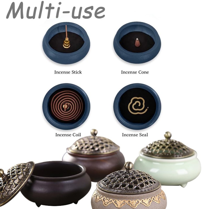 Ceramic Incense Burner Coil Incense Burner Cone Incense Holder Cast