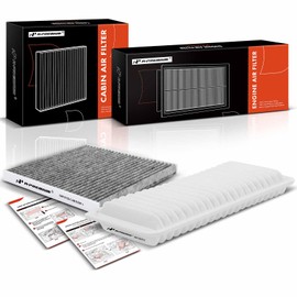 A-Premium 2-PC Engine & Cabin Air Filter with Activated Carbon Compatible with Lexus RX400h 2006 2007 2008 3.3L, Replace# 87139YZZ05, 8713932010
