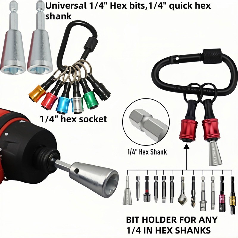 2 Pcs Wire Twister Tool For Drill, 1/4 Inch Hex