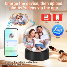 Memory Sphere Ball–Wi-Fi Crystal Video Orb for Photos & Videos