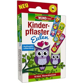 Wundmed Pack of 10 Children's Plasters Owls Pack of 10 (100 Pieces)