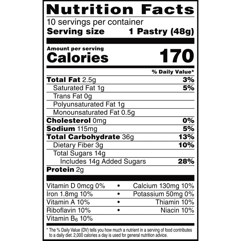 Pop-Tarts Toaster Pastries, Made with Whole Grain, School Lunch, Frosted