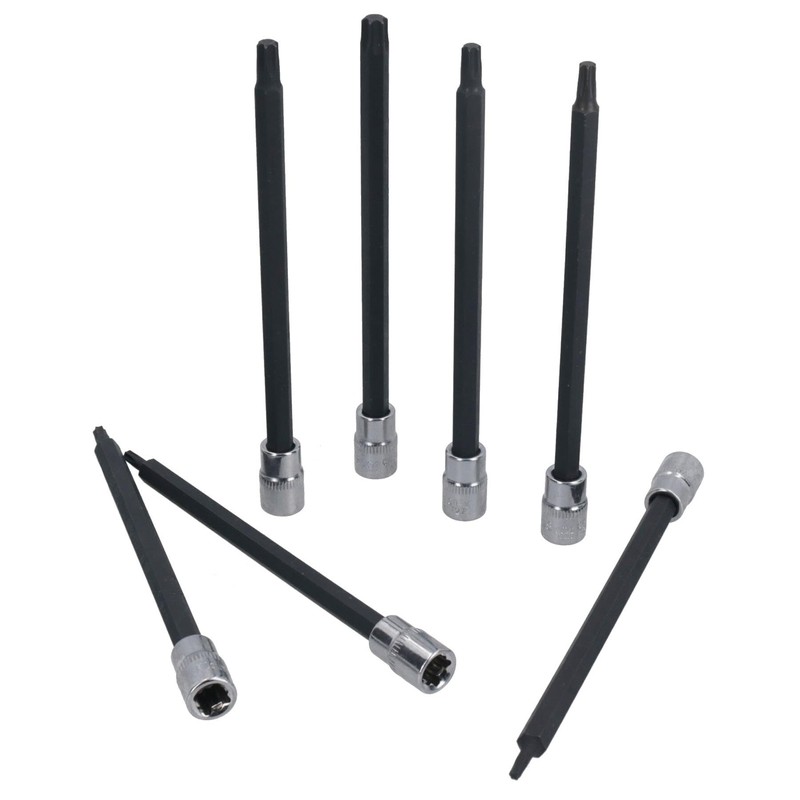 Extra Long Torx Star Impact Bit Sockets T10 – T40