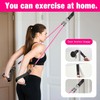 Bbtops Pilates Bar Kit with Resistance Bands(4 x Bands),3-Section Pilates