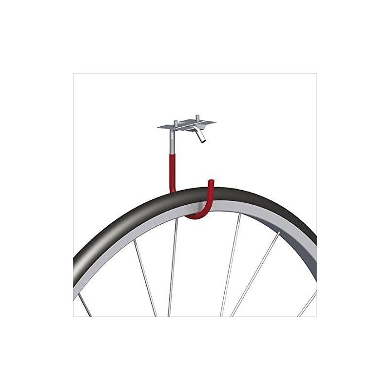 Gedotec Wall Mount Bicycle Holder Ceiling Hook for Screwing Galvanised