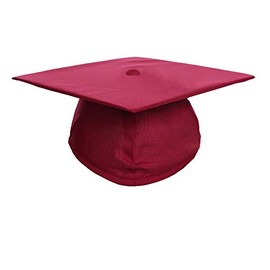 Newrara Unisex Matte Adult Graduation Cap Only (Maroon)