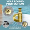 Katouigb Pool Safety Cover Brass Anchor with Beauty Collar Disc