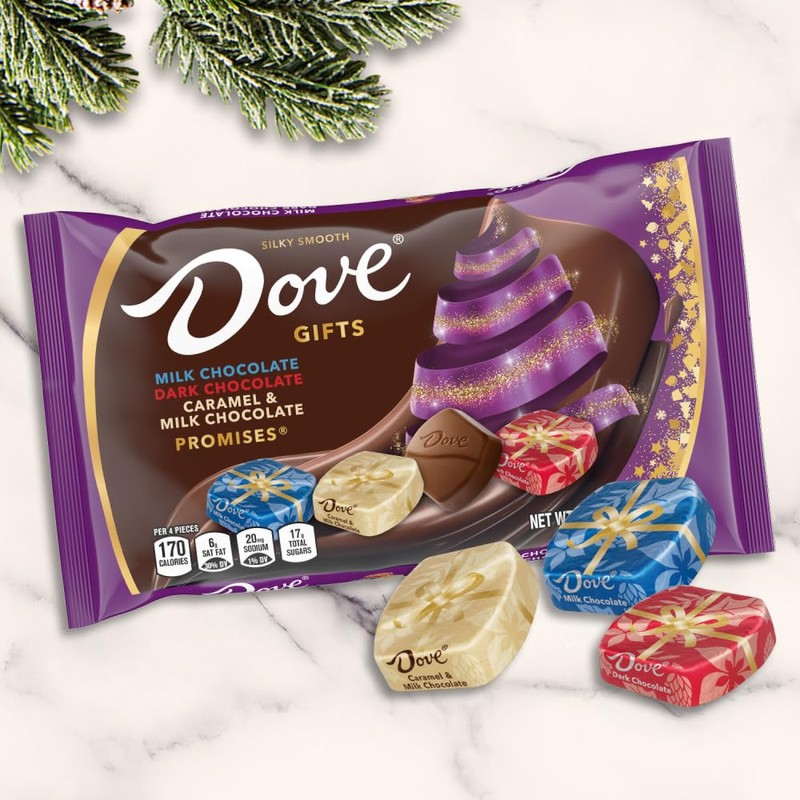 Dove Promises Christmas Assorted Chocolate Candy Gift, 8.20 oz. Bag