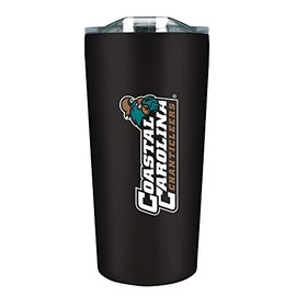 The Fanatic Group Coastal Carolina Double Walled Soft Touch Tumbler, Design-1 - Black