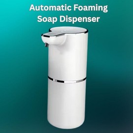 Automatic Soap Dispenser – Touchless Foaming Soap Dispenser for Bathroom & Kitchen, Rechargeable Smart Electric Hand Soap Dispenser with 5-Level Adjustable Sensor, Countertop Use for Kids, Adults, Lotion, Dish Soap