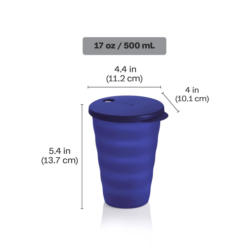 Tupperware Impressions Tumbler Set, 4 Count, Dishwasher Safe and BPA