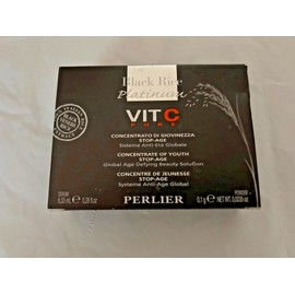 Perlier Black Rice Platinum VITC Concentrate of Youth 2 Part Powder/Serum New