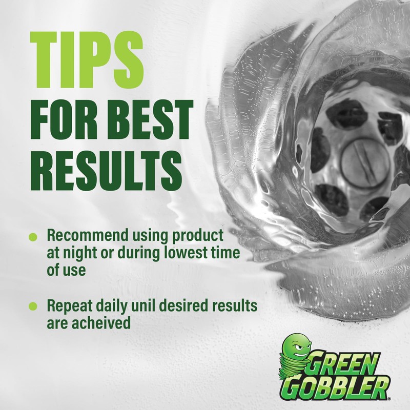 Green Gobbler Fruit Fly Killer+ - Kills Fruit Flies, Drain