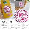 Pretty Girls Lift Heavy Sticker Funny Women Workout Fitness Strong