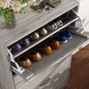 ECACAD 3-Drawer Shoe Storage Cabinet with Ventilate Doors, Wood 3-Tier