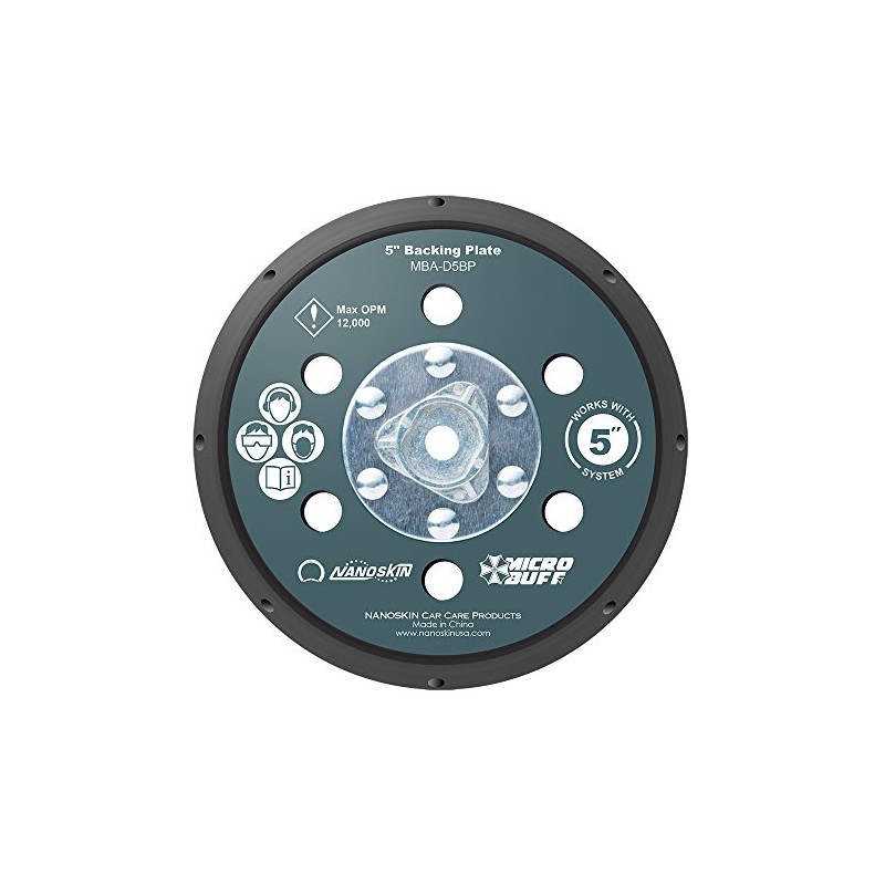 Nanoskin 5" Backing Plate for Long-Throw Random Orbital Polisher [MBA-D5BP]