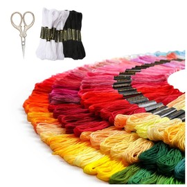 San Anton Green Embroidery Thread 144 Colors 144 Bundles (Design Scissor Set)