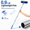 2-in-1 Window Cleaning Kit with Bucket, Extension Pole & Squeegee
