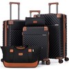 Cosbarn Luggage Sets 5 Piece with TSA Lock Spinner Wheels,