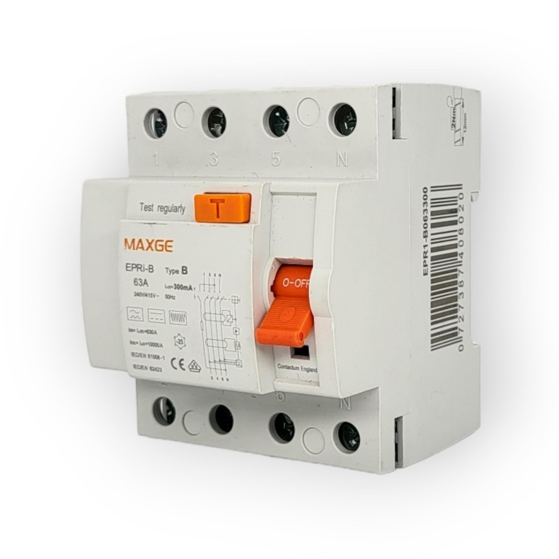 FI Residual Current Circuit Breaker RCD Type B 40A 30mA