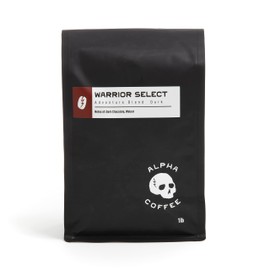 Alpha Coffee – Warrior Select - 16 oz. Premium Gourmet Craft Medium-Dark Roast Whole Bean Coffee | Veteran Owned - Specialty Small Batch Roasted Coffee | 100% Arabica Beans (Combat Roast)