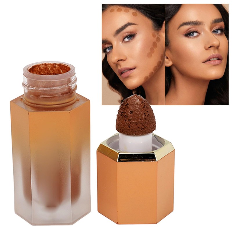 Makeup Liquid Face Bronzer, Cushion Applicator Bronzer Contour Liquid, Mischbar