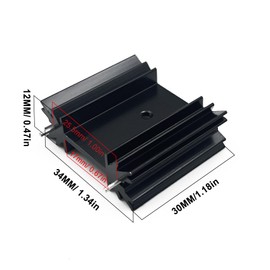 Awxlumv TO-220 TO-247 Heatsink 30mmx34mmx12mm Heat sinkFor LM78XX Voltage Regulator, Power MOSFET Transistor (6-Pack)
