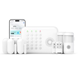 PGST Alarm System for Home Security, Smart Home Alarm System Wireless WiFi Remote Control App Alert Door Window Sensor Motion Detection No Monthly Fee Work with Alexa & Google