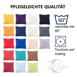 Moon line-green 2-pack cushion cover cushion cover jersey 160g / m² 100% cotton, 40x40