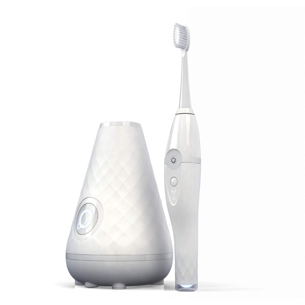 Tao Clean UV Sanitizing Sonic Toothbrush and Cleaning Station, Electric Toothbrush, Dual Speed Setting, White