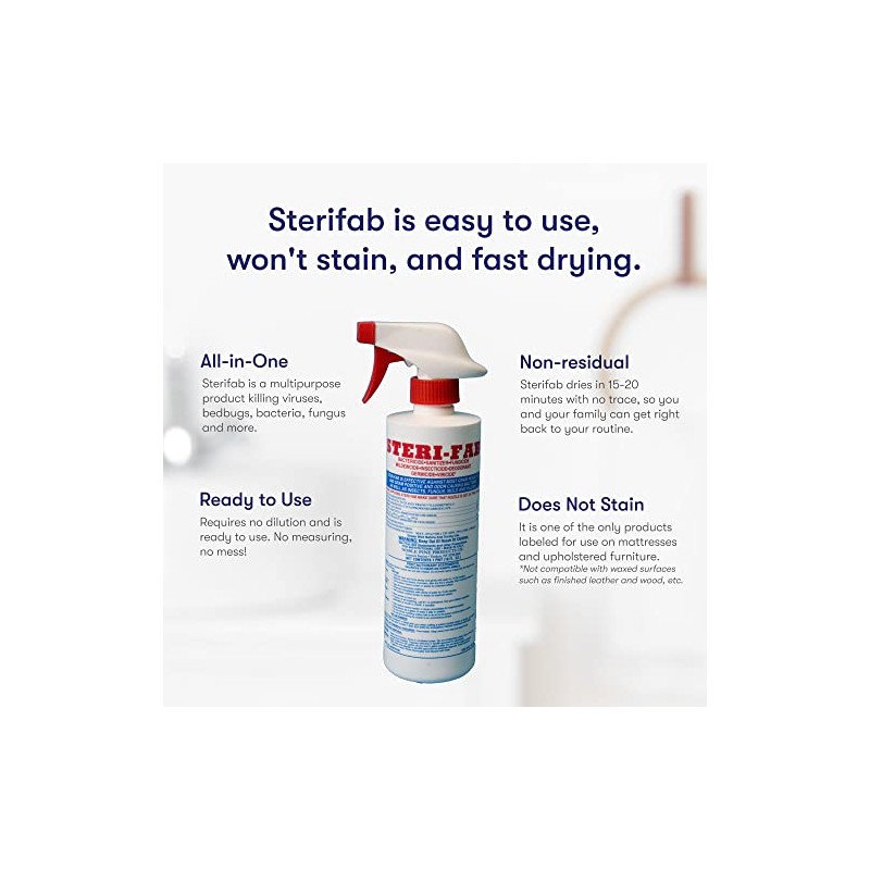 Steri-Fab Bactericide, Sanitizer, Fungicide, Mildewcide, Insecticide, Deodorant & Virucide -